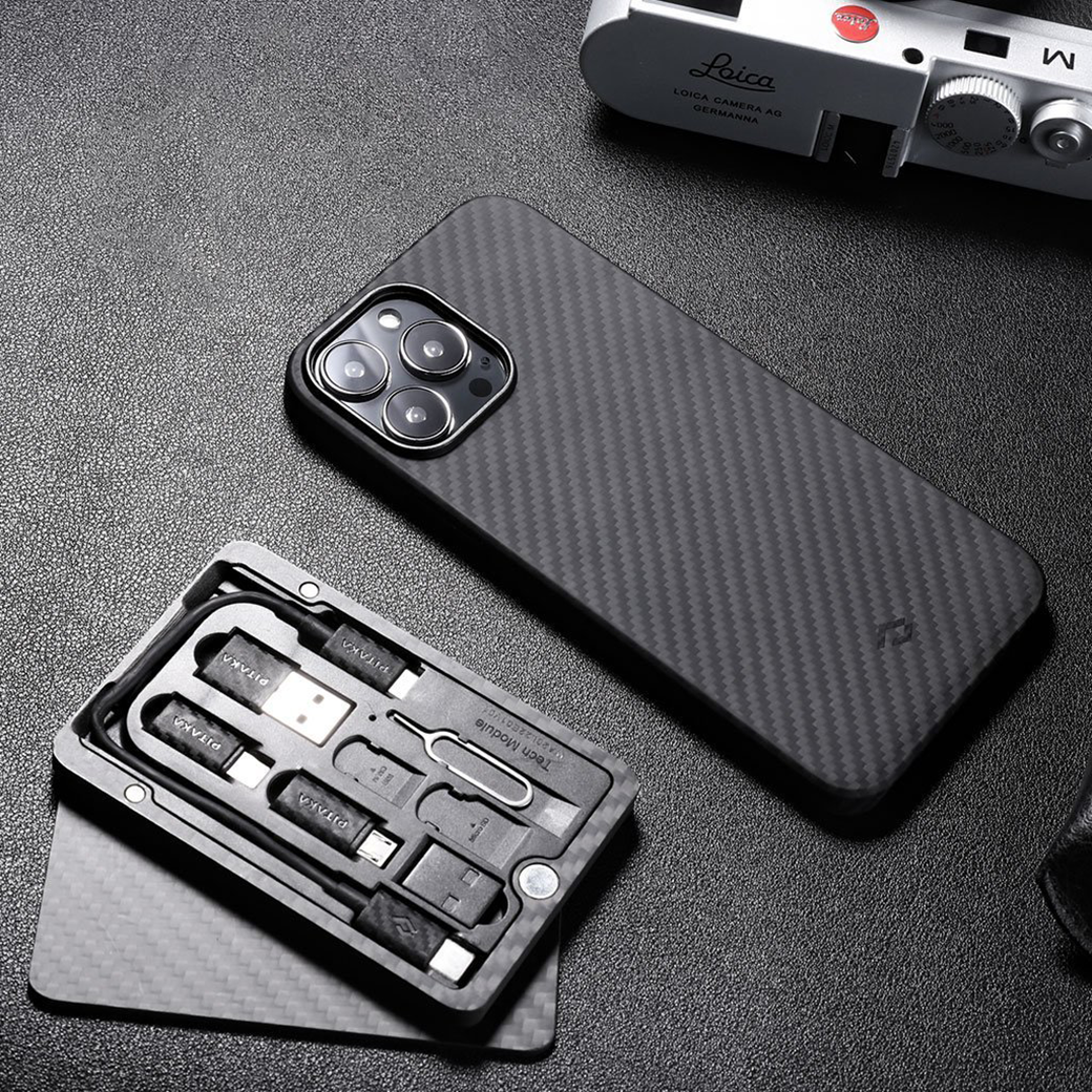 เคส PITAKA รุ่น MagEZ Case 2 - iPhone 13 Pro Max - สี Black/Grey Twill