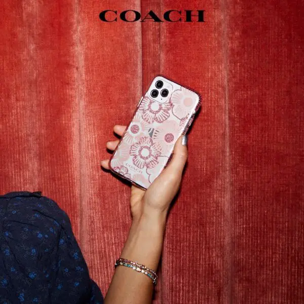 เคส Coach รุ่น Protective Case - iPhone 13 - ลาย Tea Rose Blush