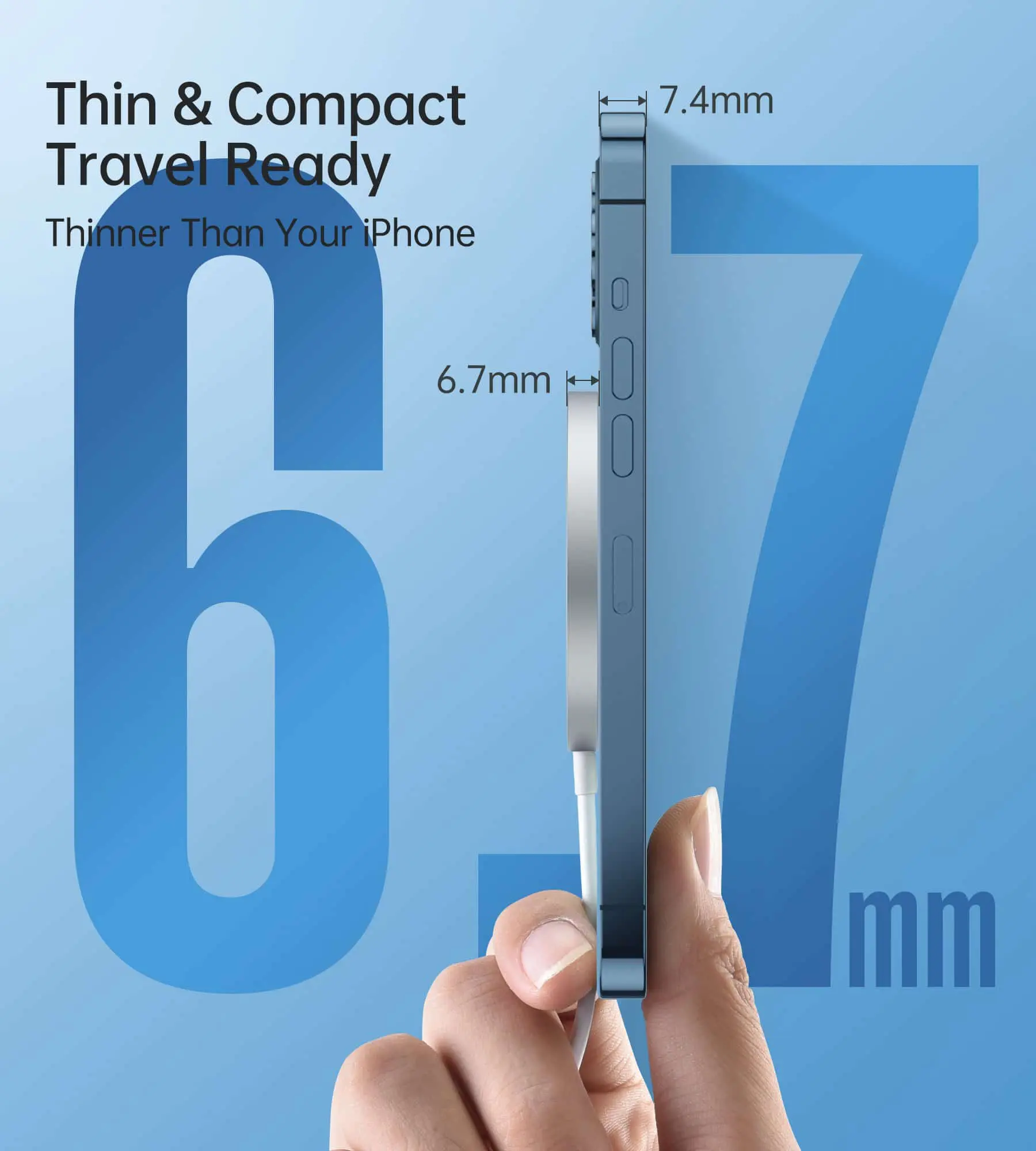 แท่นชาร์จไร้สาย Choetech รุ่น 15W Magnetic Wireless Charger - iPhone 12 Series (T517-F) - สีขาว
