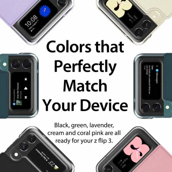 เคส Araree รุ่น Canvas Diary - Galaxy Z Flip 3 - สี Coral Pink