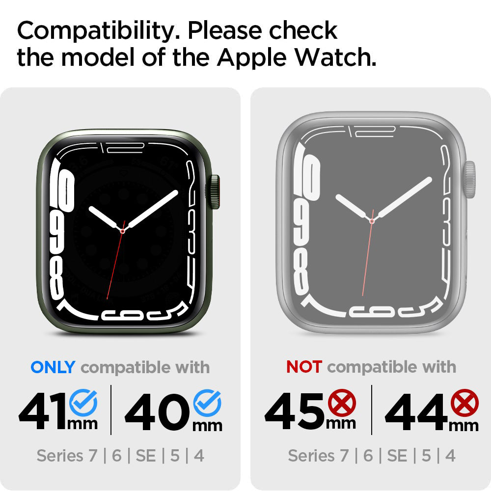 เคส Spigen รุ่น Rugged Armor - Apple Watch 40/41mm - สี Matte Black