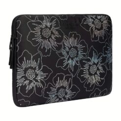 ซองใส่แล็ปท็อป Kate Spade New York รุ่น Puffer Sleeve - 14 inch Laptop - ลาย Hollyhock Iridescent Black