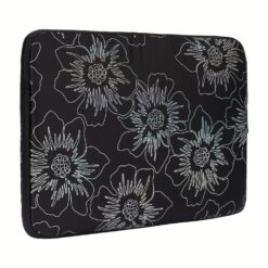 ซองใส่แล็ปท็อป Kate Spade New York รุ่น Puffer Sleeve - 14 inch Laptop - ลาย Hollyhock Iridescent Black