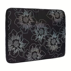 ซองใส่แล็ปท็อป Kate Spade New York รุ่น Puffer Sleeve - 14 inch Laptop - ลาย Hollyhock Iridescent Black