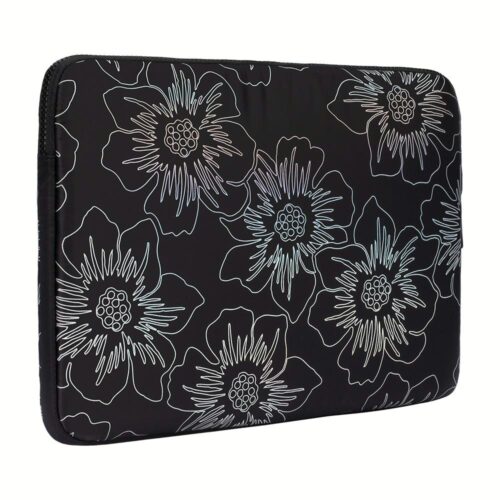 ซองใส่แล็ปท็อป Kate Spade New York รุ่น Puffer Sleeve - 14 inch Laptop - ลาย Hollyhock Iridescent Black - Image 4