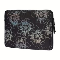ซองใส่แล็ปท็อป Kate Spade New York รุ่น Puffer Sleeve - 14 inch Laptop - ลาย Hollyhock Iridescent Black