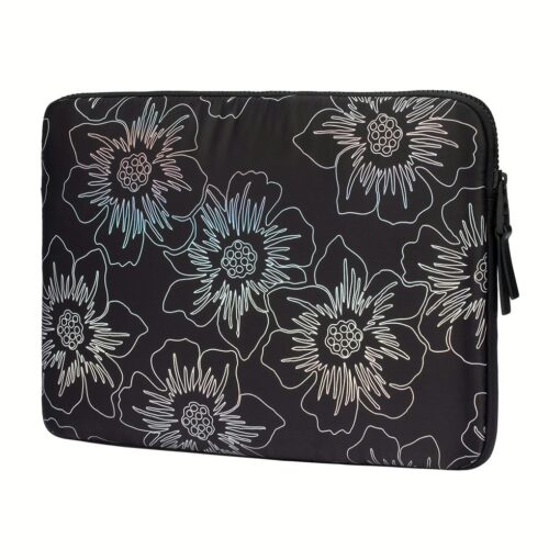 ซองใส่แล็ปท็อป Kate Spade New York รุ่น Puffer Sleeve - 14 inch Laptop - ลาย Hollyhock Iridescent Black - Image 2