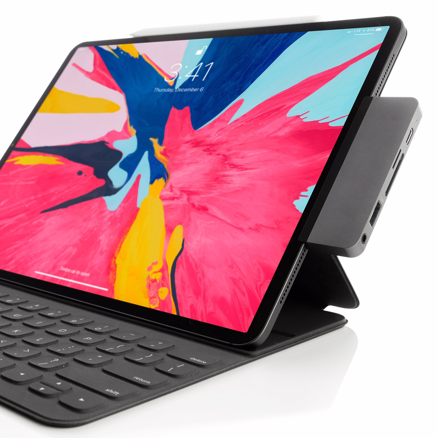 อุปกรณ์เชื่อมต่อ Hyper รุ่น HyperDrive 6-in-1 USB-C Hub for iPad Pro - สีเทา