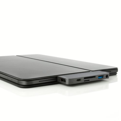อุปกรณ์เชื่อมต่อ Hyper รุ่น HyperDrive 6-in-1 USB-C Hub for iPad Pro - สีเทา - Image 5
