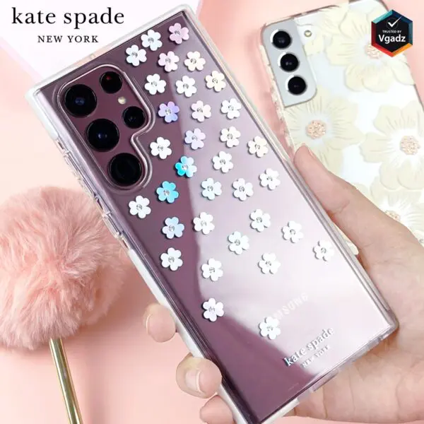 เคส Kate Spade New York รุ่น Defensive Hardshell Case - Samsung Galaxy S22 Ultra - ลาย Scattered Flowers