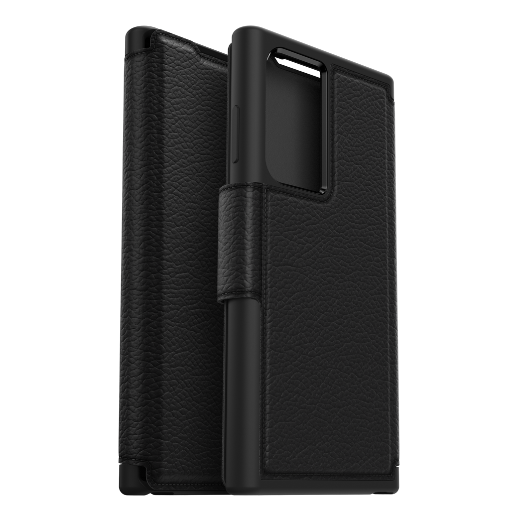 เคส Otterbox รุ่น Strada Folio - Samsung Galaxy S22 Ultra - สี Black/Pewter