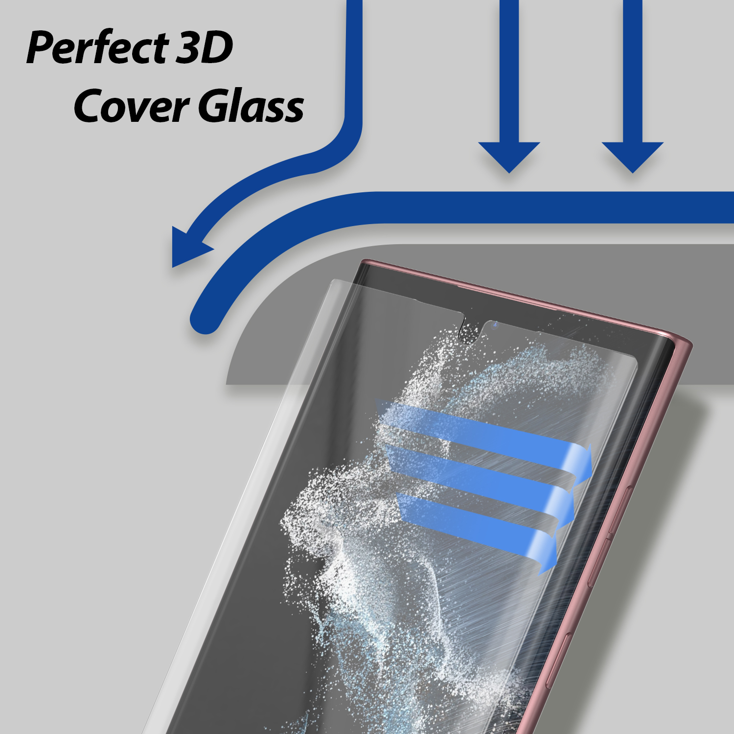 ฟิล์มกระจกนิรภัย Whitestone Dome Glass - Samsung Galaxy S22 Ultra - อุปกรณ์การติดแบบครบชุด (ฟิล์ม 2 แผ่น)