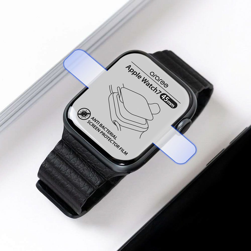 ฟิล์มกันรอย Araree รุ่น Pure Diamond – Apple Watch Series 7/8/9 (45mm) – สีใส