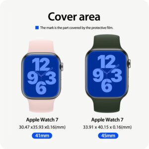 ฟิล์มกันรอย Araree รุ่น Pure Diamond – Apple Watch Series 7/8/9 (45mm) – สีใส