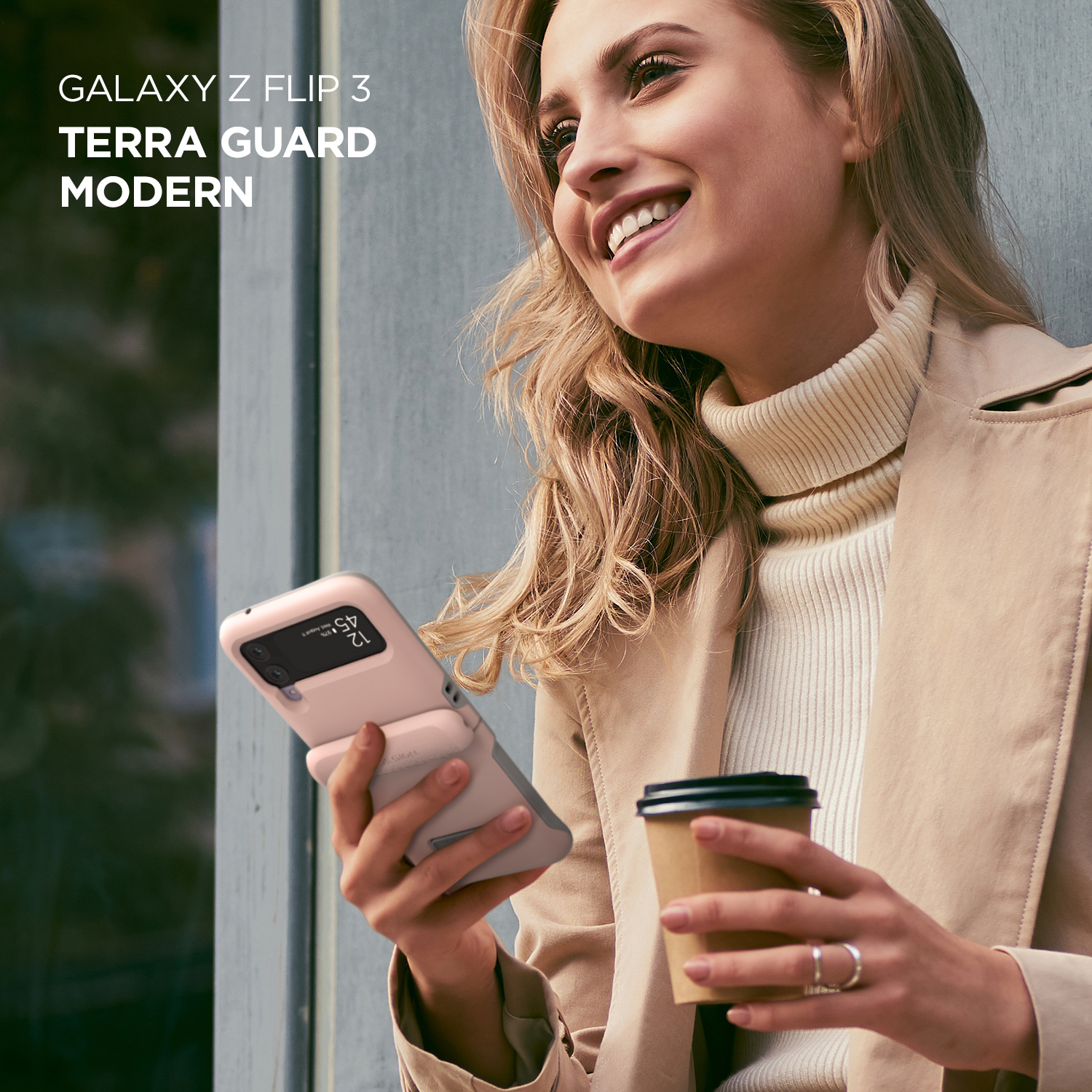 เคส VRS รุ่น Terra Guard Modern - Galaxy Z Flip 3 - สี Marine Green
