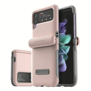 เคส VRS รุ่น Terra Guard Modern - Galaxy Z Flip 3 - สี Pink Sand