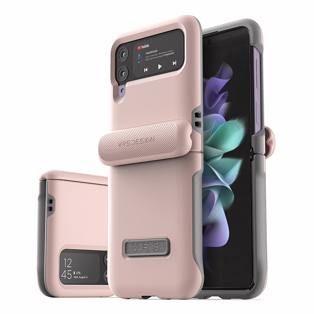 เคส VRS รุ่น Terra Guard Modern - Galaxy Z Flip 3 - สี Pink Sand