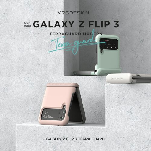 เคส VRS รุ่น Terra Guard Modern - Galaxy Z Flip 3 - สี Pink Sand - Image 9