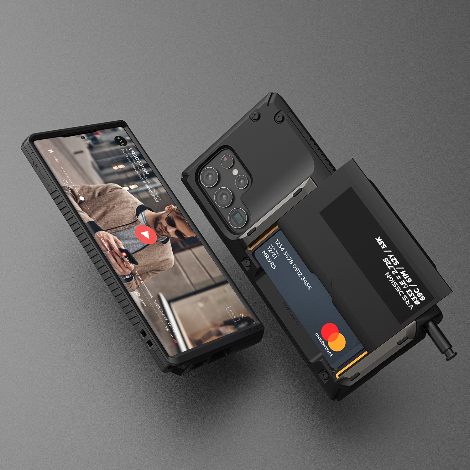 เคส VRS รุ่น Damda Glide Pro - Samsung Galaxy S22 Ultra - Black Label