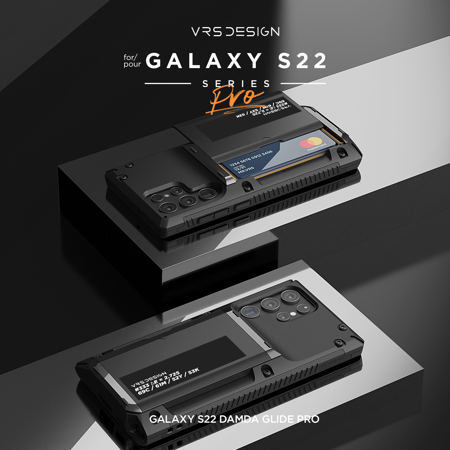 เคส VRS รุ่น Damda Glide Pro - Galaxy S22 Ultra - Black Label