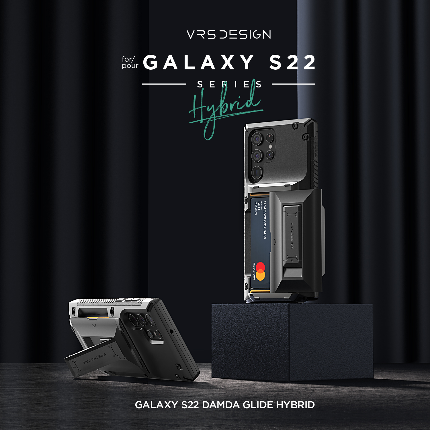 เคส VRS รุ่น Damda Glide Hybrid - Samsung Galaxy S22 Ultra - สีดำ