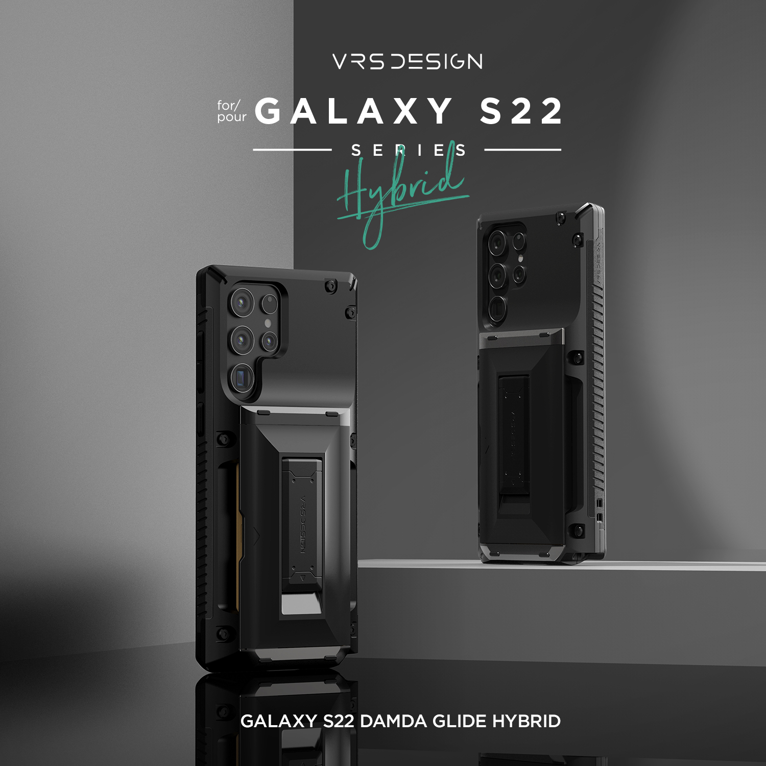เคส VRS รุ่น Damda Glide Hybrid - Galaxy S22 Ultra - สีดำ