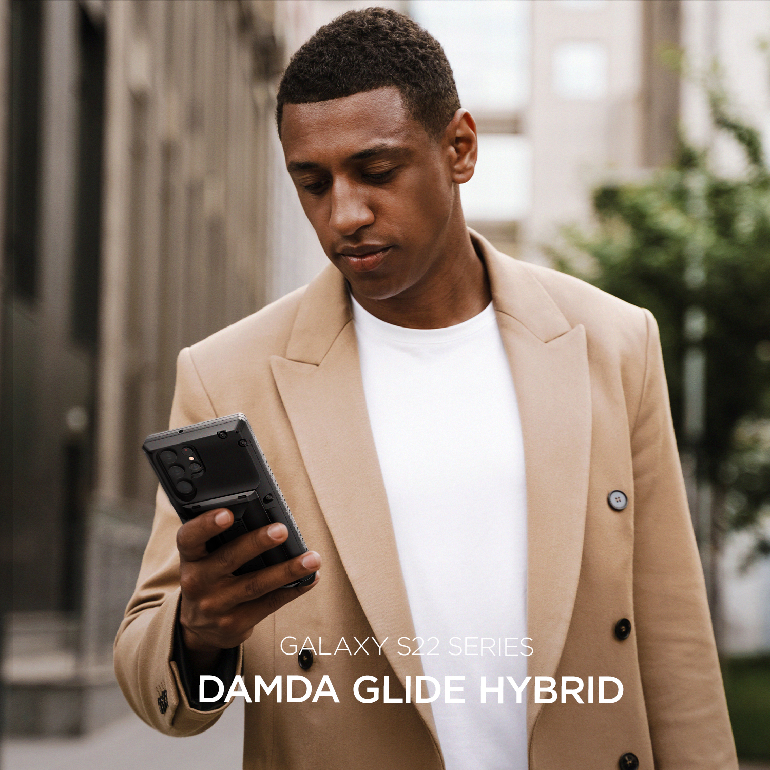 เคส VRS รุ่น Damda Glide Hybrid - Samsung Galaxy S22 Ultra - สีดำ