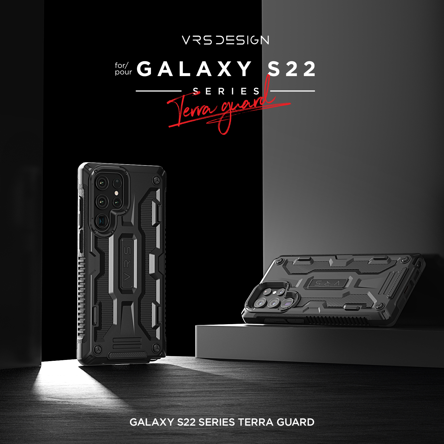 เคส VRS รุ่น Terra Guard - Galaxy S22 Ultra - สีดำ