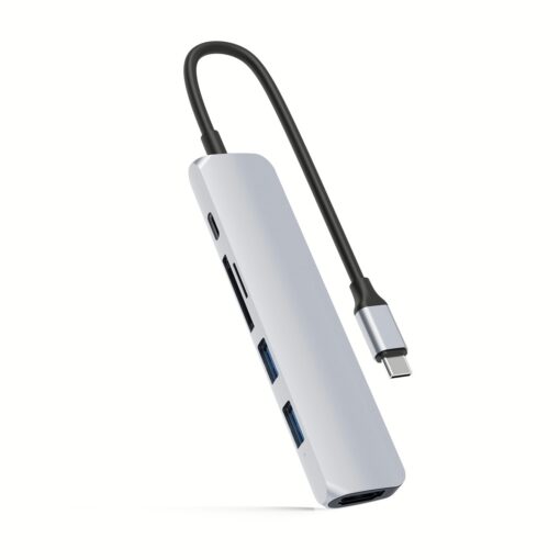 อุปกรณ์เชื่อมต่อ Hyper รุ่น Hyperdrive Bar 6-in-1 USB-C Hub - สีเงิน