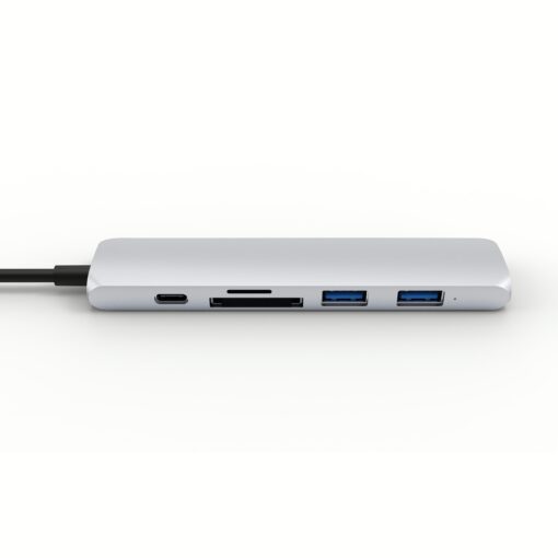 อุปกรณ์เชื่อมต่อ Hyper รุ่น Hyperdrive Bar 6-in-1 USB-C Hub - สีเงิน - Image 2