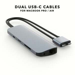 อุปกรณ์เชื่อมต่อ Hyper รุ่น Hyperdrive Viper 10-in-2 USB-C Hub - สีเทา
