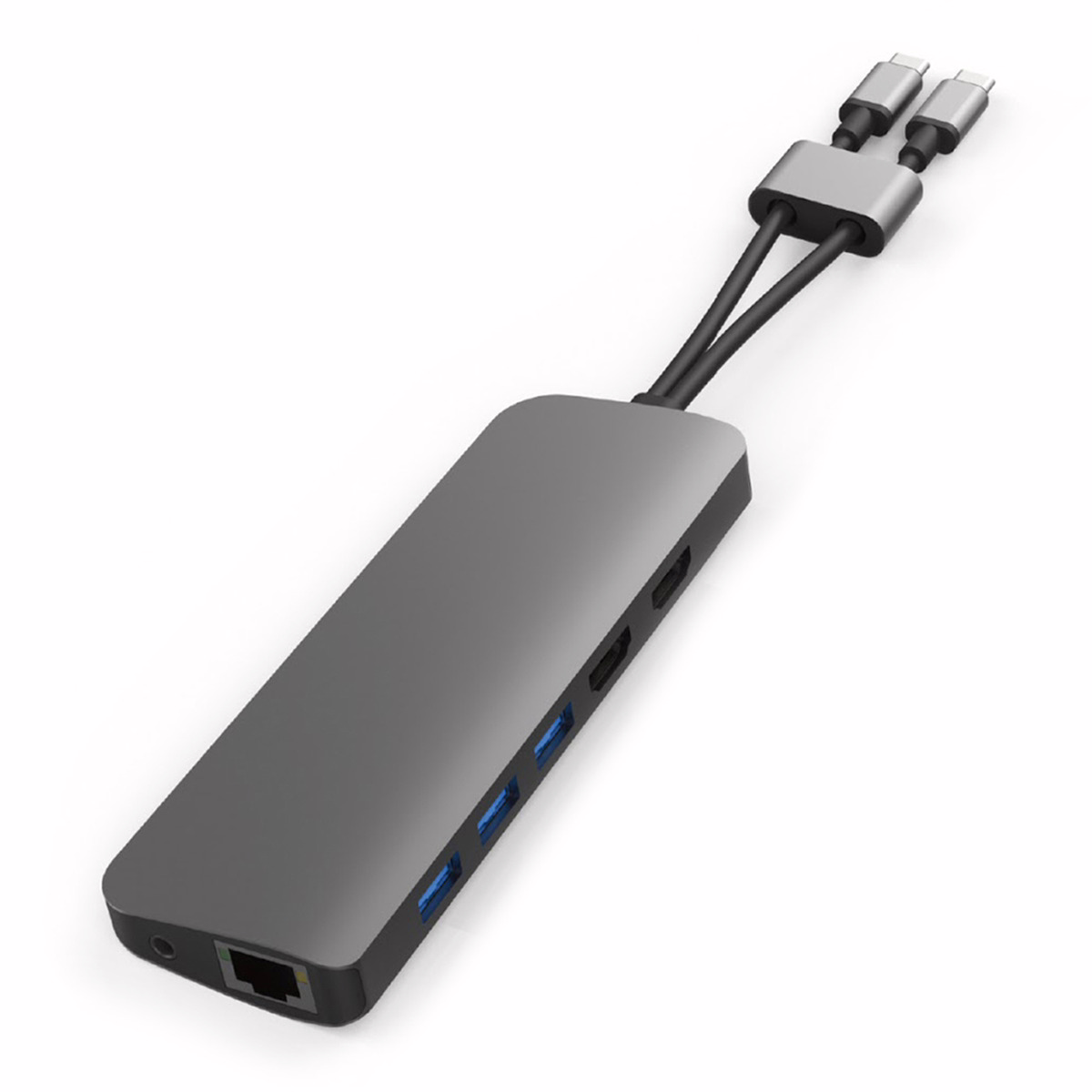 อุปกรณ์เชื่อมต่อ Hyper รุ่น Hyperdrive Viper 10-in-2 USB-C Hub - สีเทา