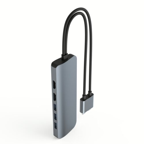 อุปกรณ์เชื่อมต่อ Hyper รุ่น Hyperdrive Viper 10-in-2 USB-C Hub - สีเทา - Image 2