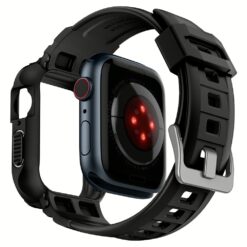 เคส+สาย Spigen รุ่น Rugged Armor Pro - Apple Watch 44/45mm - สีดำ