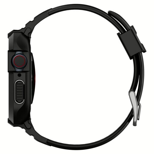 เคส+สาย Spigen รุ่น Rugged Armor Pro - Apple Watch 44/45mm - สีดำ - Image 4