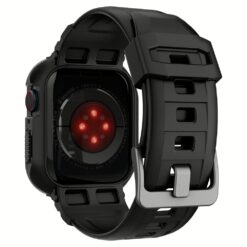 เคส+สาย Spigen รุ่น Rugged Armor Pro - Apple Watch 44/45mm - สีดำ
