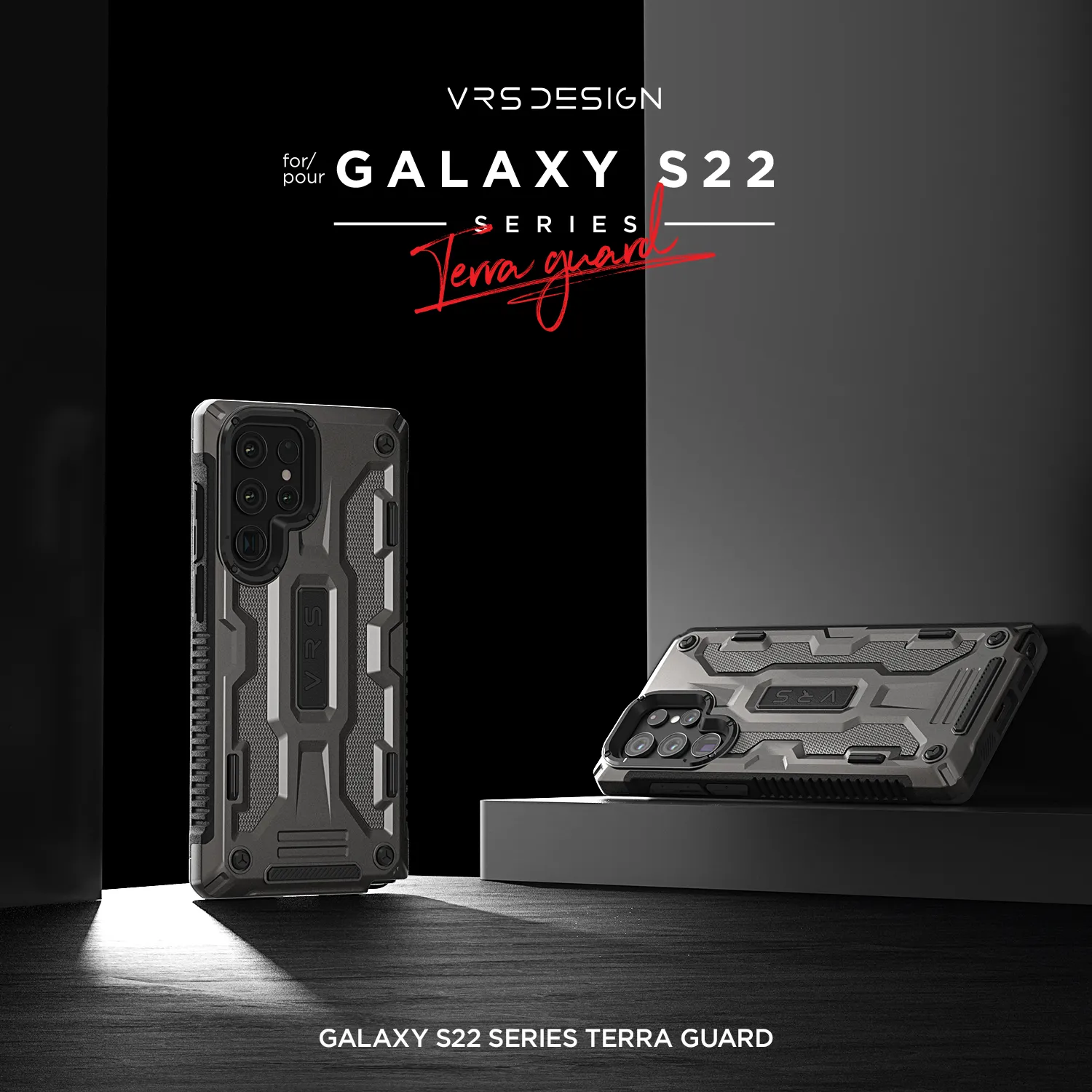 เคส VRS รุ่น Terra Guard - Samsung Galaxy S22 Ultra - สี Metal Black