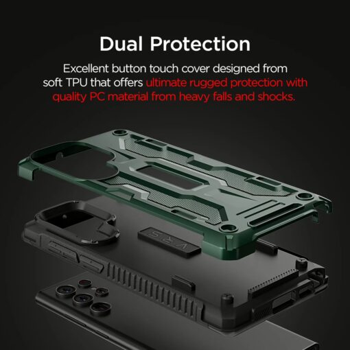 VRS รุ่น Terra Guard - เคส Galaxy S22 Ultra - สีเขียว - Image 8