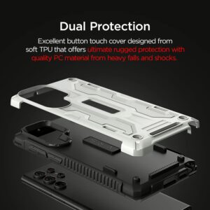 VRS รุ่น Terra Guard - เคส Galaxy S22 Ultra - สีขาว