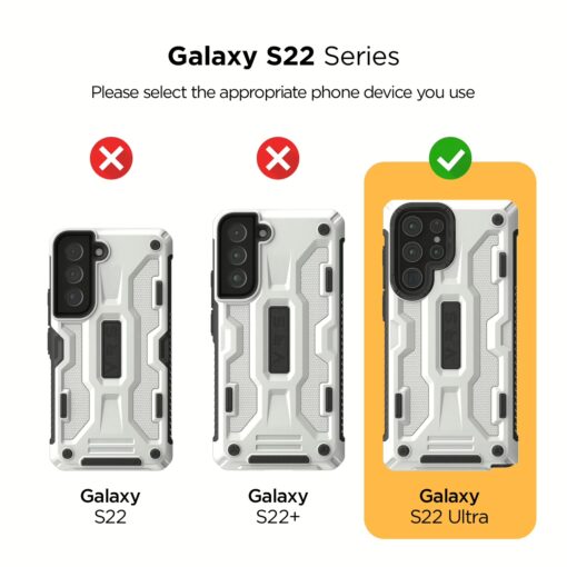 VRS รุ่น Terra Guard - เคส Galaxy S22 Ultra - สีขาว - Image 11