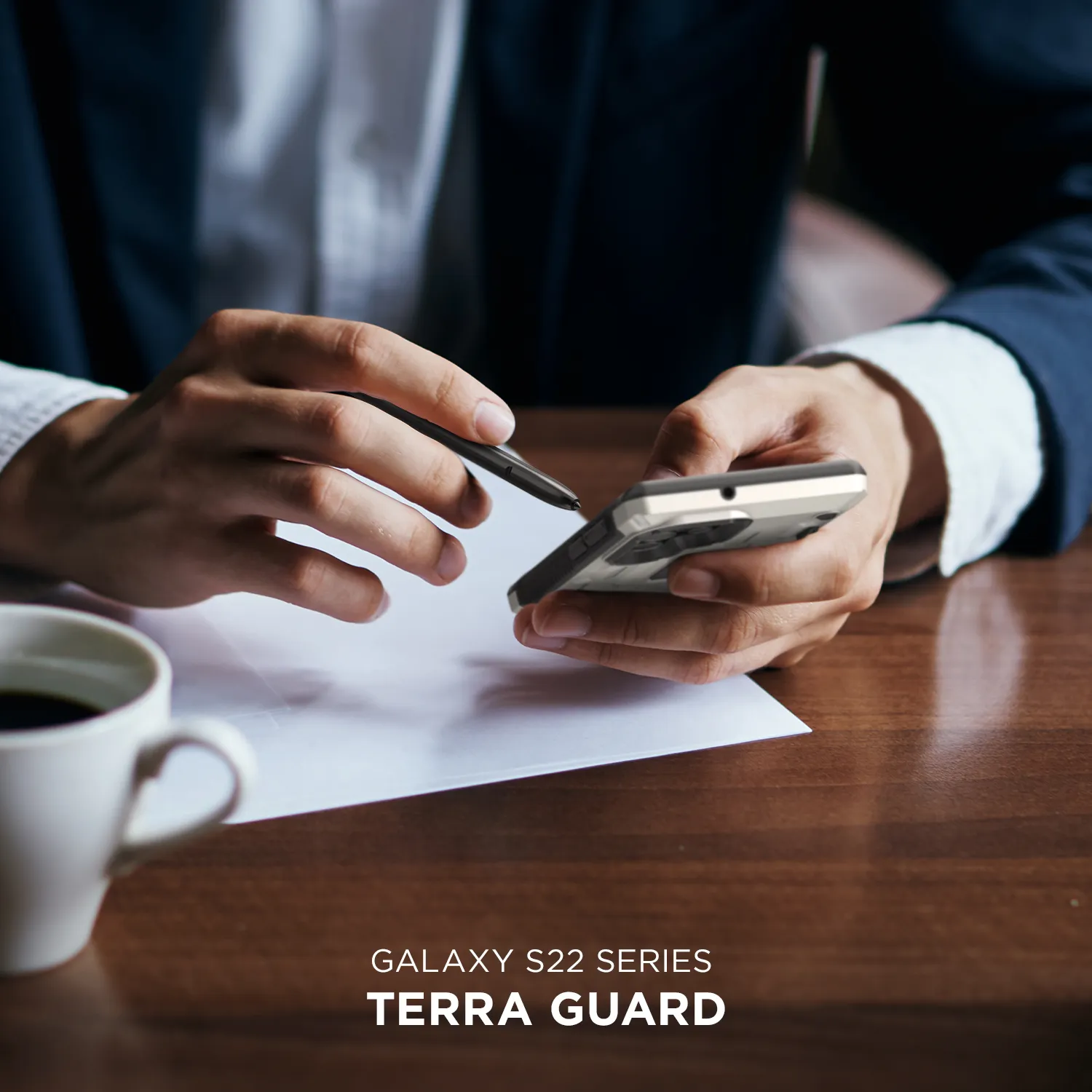 เคส VRS รุ่น Terra Guard - Samsung Galaxy S22 Ultra - สีขาว