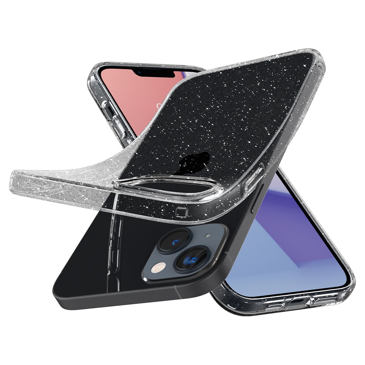 เคส Spigen รุ่น Liquid Crystal Glitter - iPhone 14 - สี Crystal Quartz