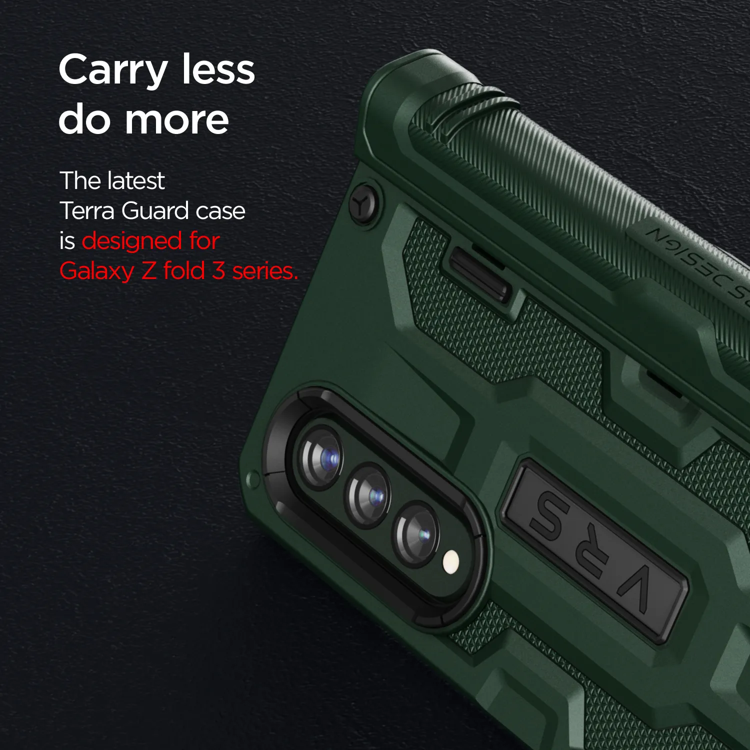 เคส VRS รุ่น Terra Guard S - Samsung Galaxy Z Fold 3 - สี Dark Green