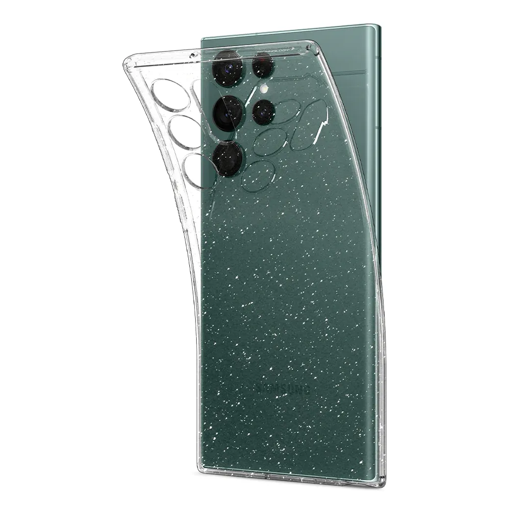 เคส Spigen รุ่น Liquid Crystal Glitter - Galaxy S22 Ultra - สี Crystal Quartz