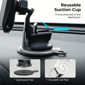 แท่นที่ชาร์จไร้สายติดรถ Pitaka รุ่น New Magmount Qi (ใช้งานกับ Magsafe สำหรับ iPhone13/14)