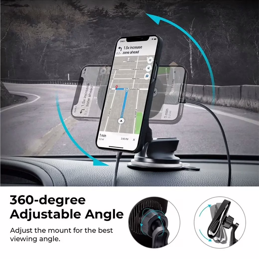 แท่นที่ชาร์จไร้สายติดรถ Pitaka รุ่น New Magmount Qi (ใช้งานกับ Magsafe สำหรับ iPhone13/14)
