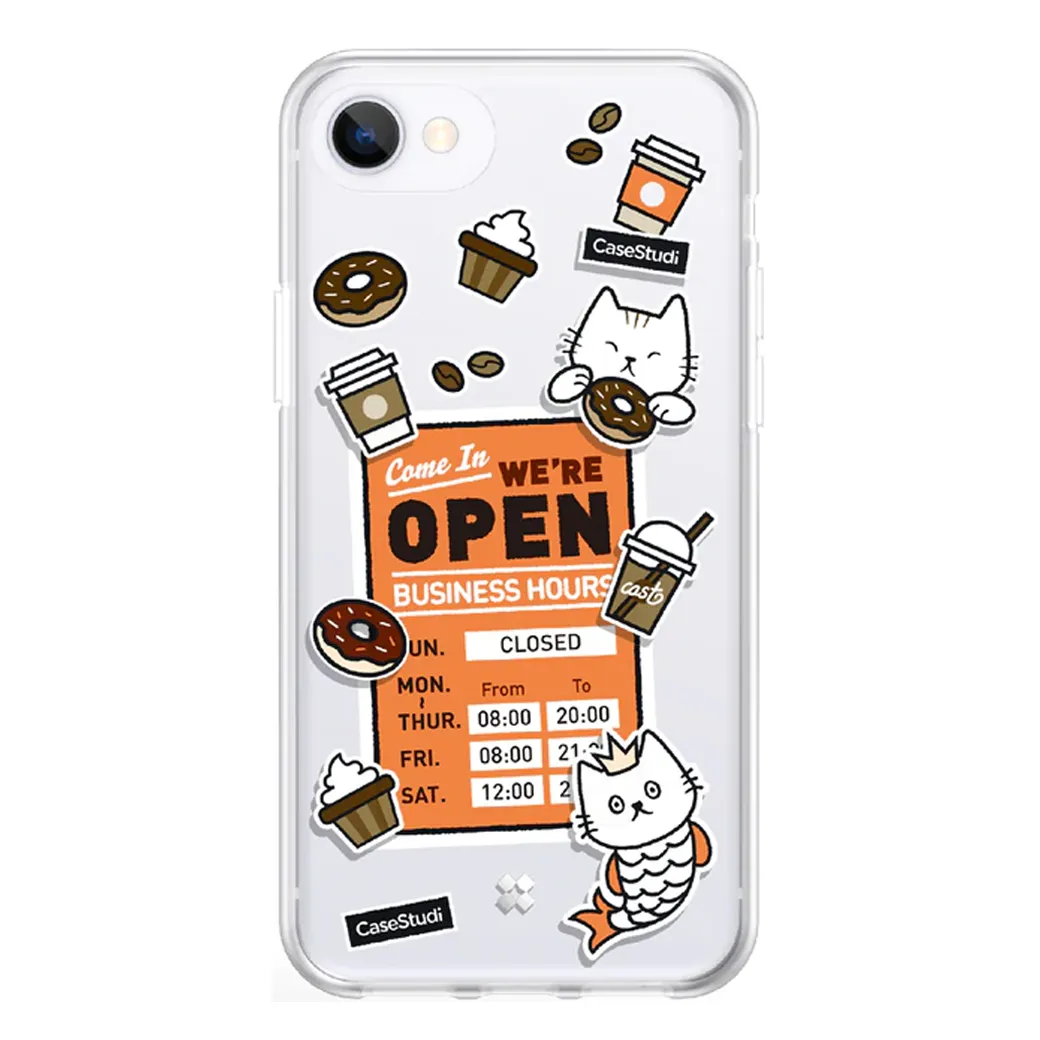 เคส Casestudi รุ่น Cast Collection - iPhone SE3/SE2/8/7 - ลาย Coffee Cat