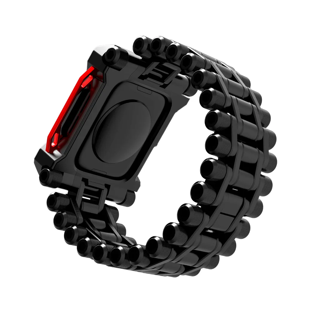 เคส+สาย Element Case รุ่น Black Ops - Apple Watch Series 7/8 (45mm) - สี Black/Red
