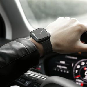 Pitaka รุ่น Air - เคส Apple Watch Series 7/8/9 (45mm) - สี Black/Grey Twill