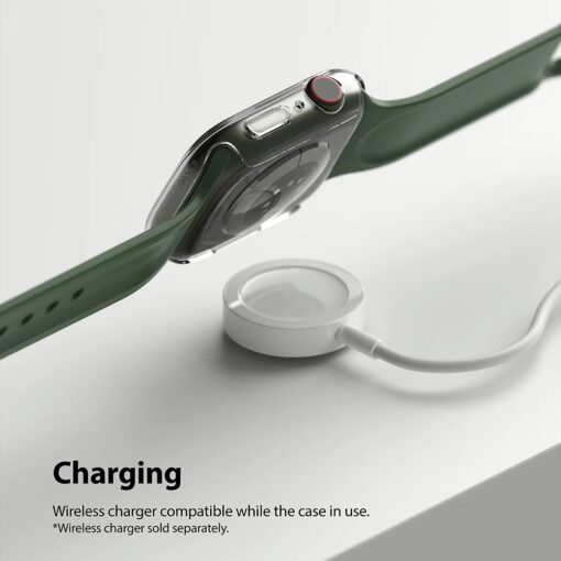 เคส Ringke รุ่น Slim - Apple Watch Series 7/8/9 (45mm) - สี Clear + Deep Green (แพ็ค 2 ชิ้น) - Image 9